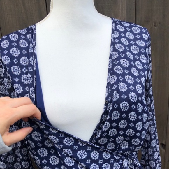 Band Of  Gypsies Blue Romper Sz M - Picture 5 of 11